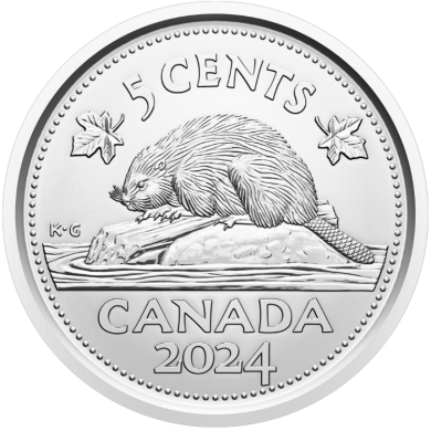 2024 - Proof - Argent Fin - Canada 5 Cents