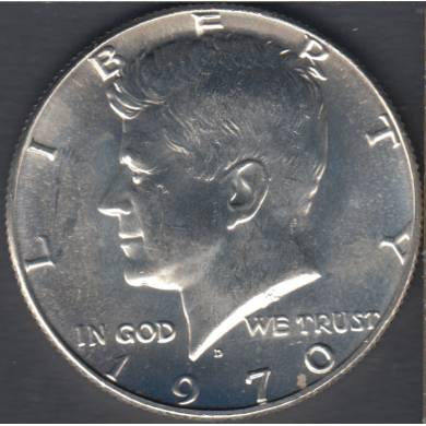 1970 D - B.Unc - Silver Clad - Kennedy - 50 Cents