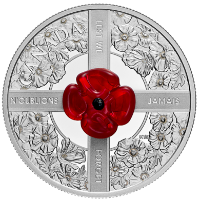2019 - $20 - 1 oz. Pure Silver Coin - Lest We Forget
