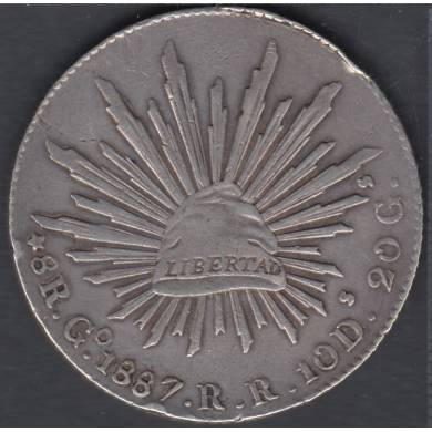 1887 Go MM - 8 Reales -Mexique