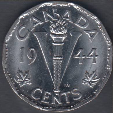 1944 - Unc - Canada 5 Cents