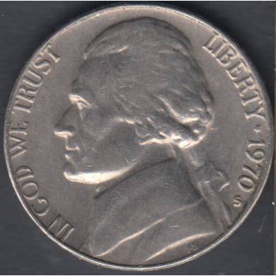 1970 S - EF - Jefferson - 5 Cents