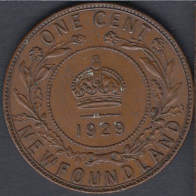 1929 - EF - Large Cent - Newfoundland