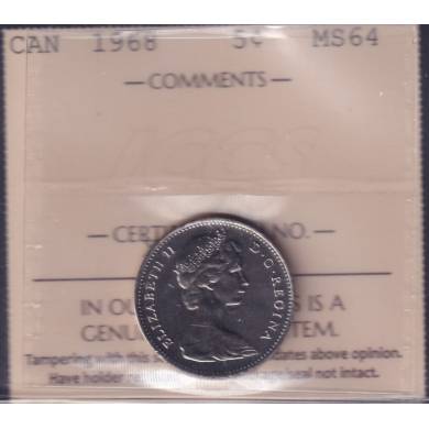 1968 - MS 64 - ICCS - Canada 5 Cents