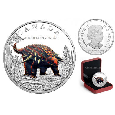 2016 - $10 - Fine Silver Coloured  Day of the Dinosaurs - Armoured Tank