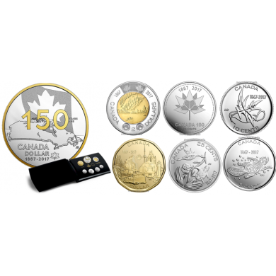 2017 - Ensemble preuve numismatique en argent pur dition spciale  CANADA 150