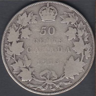 1913 - G/VG - Canada 50 Cents