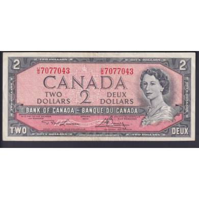 1954 $2 Dollars - VF  - Lawson Bouey - Prefix U/G