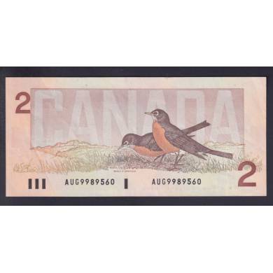 1986 $2 Dollars - AU - Crow Bouey - Prefix AUG