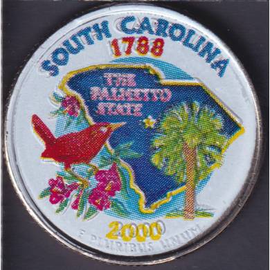 2000 P - South Carolina - Coloré - 25 Cents USA