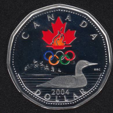 2004 Proof Silver Coloured Lucky Loon Dollar Olympic