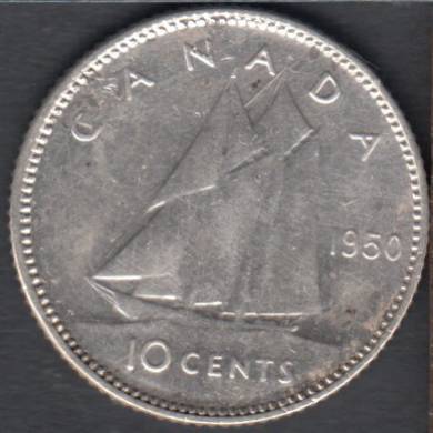 1950 - VF - Canada 10 Cents