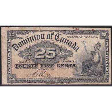 1900 - 25 Cents Shinplaster - VF