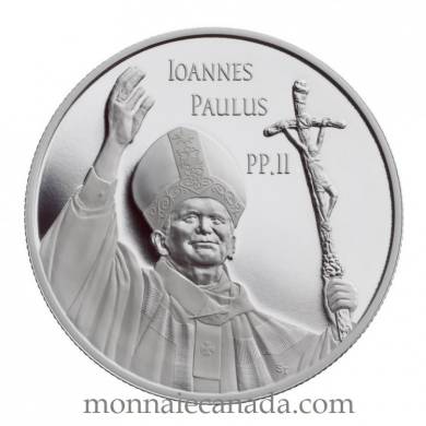 2005 - $10 - Fine Silver - Pope John Paul II - Tax Exempt - Impaired