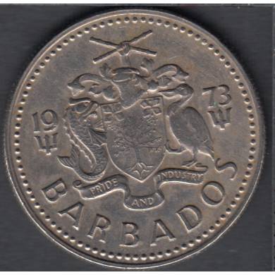 1973 - 25 cents - Barbados