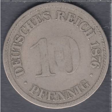 1876 D - 10 Pfennig - Allemagne