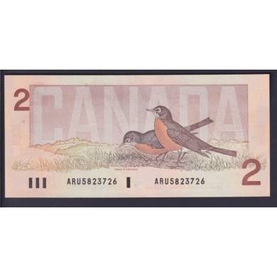 1986 $2 Dollars - UNC - Crow-Bouey - Prfixe ARU