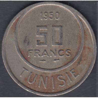1950 (AH 1370) - 50 Francs - Tunisia
