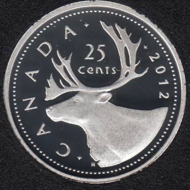 2012 - Proof - Argent Fin - Canada 25 Cents
