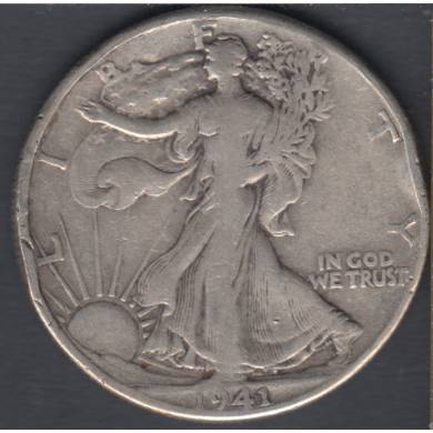 1941 - Fine - Liberty Walking - 50 Cents
