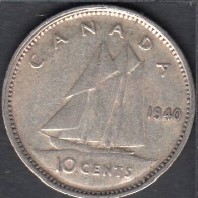 1940 - VF - Canada 10 Cents