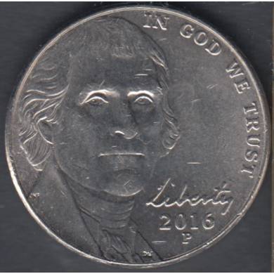 2016 P - Jefferson - 5 Cents