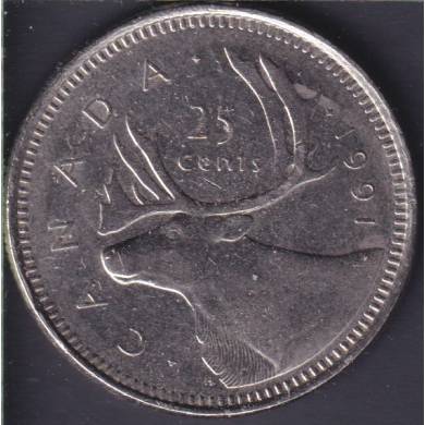 1991 - VF - Canada 25 Cents