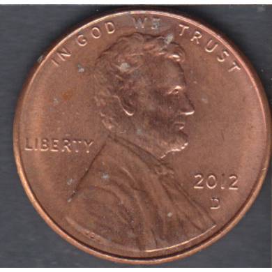 2012 D - B.Unc - Lincoln Small Cent
