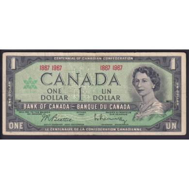 1867 1967 $1 Dollar - Beattie Rasminsky