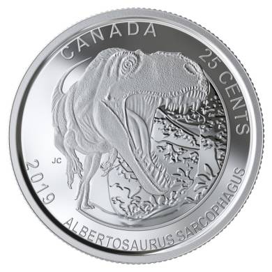 2019 - B.Unc - Dinosaurs of Canada - Canada 25 Cents