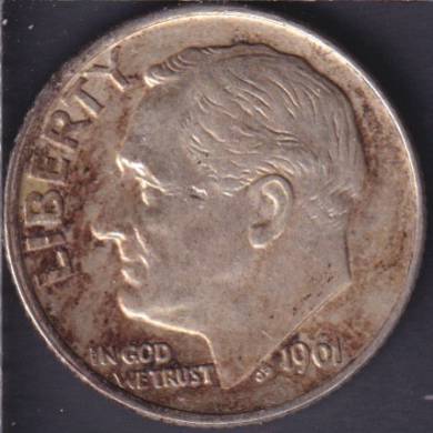 1961 - Roosevelt - 10 Cents USA