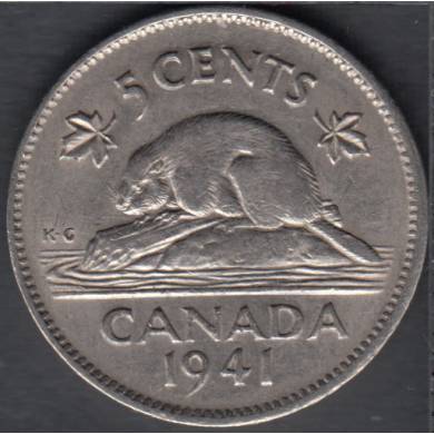 1941 - VF - Canada 5 Cents