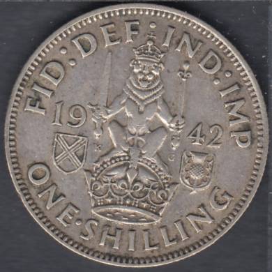 1942 - Shilling - Scottish Crest - Great Britain
