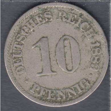 1889 A - 10 Pfennig - Germany