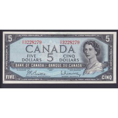 1954 $5 Dollars - AU - Beattie Rasminsky - Prefix I/X