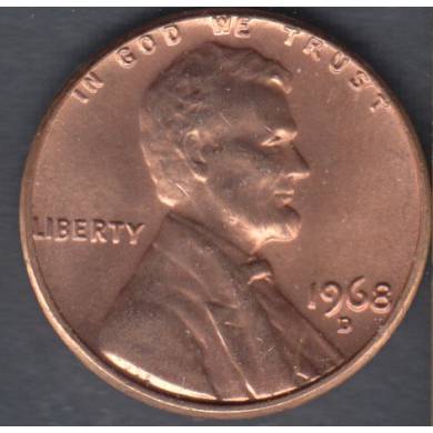 1968 D - B.Unc - Lincoln Small Cent USA