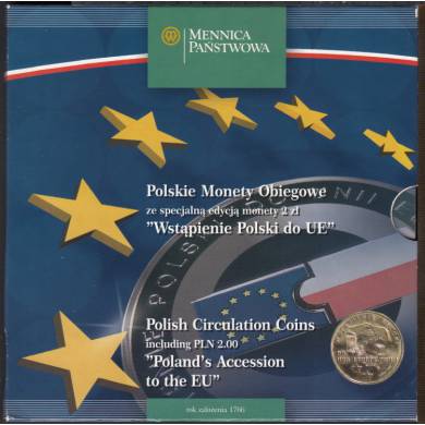 1994 - 2004 - Unc Set -1 Gorszy  to 2 Zlote - Poland Circulation Coin accession to the EU