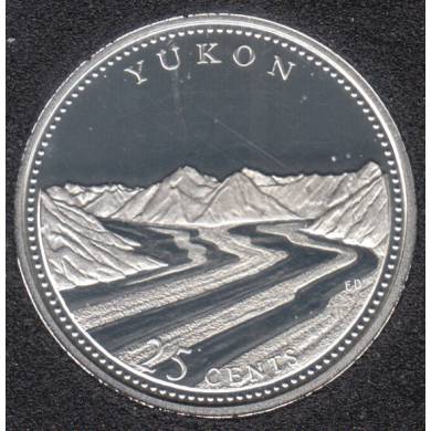 1992 - #5 Proof - Argent - Yukon - Canada 25 Cents