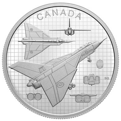 2021 - $20 Dollars - Pice de 1 oz en argent pur  l'Avro Arrow