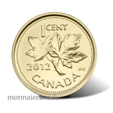 2012 - 1 Cent - 1/25 oz en or fin - Adieu à la pièce de un cent