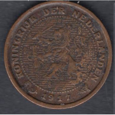 1917 - 1/2 Cent - EF - Netherlands