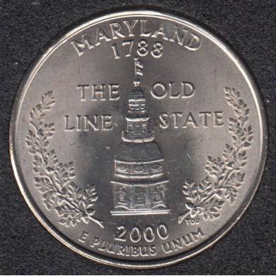 2000 P - Maryland - 25 Cents