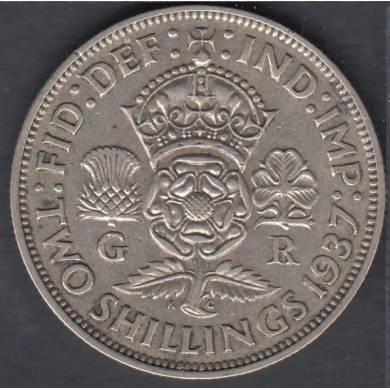 1937 - Florin (Two Shillings) - Grande  Bretagne