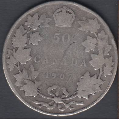 1907 - Good - Canada 50 Cents