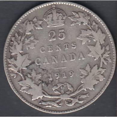 1919 - Fine - Canada 25 Cents
