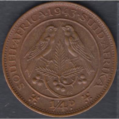 1943 - 1/4 Penny - South Africa
