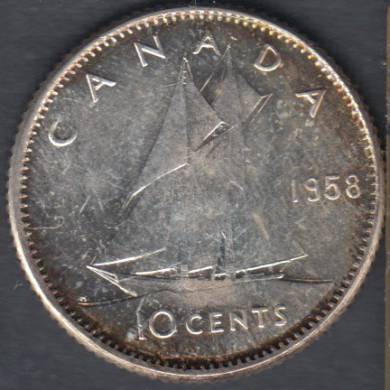 1958 - B. Unc - Canada 10 Cents