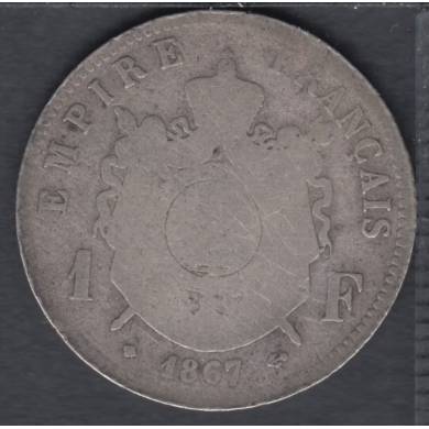1867 BB - 1 Franc - France