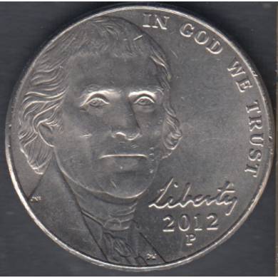 2012 P - Jefferson - 5 Cents