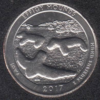 2017 P - Effigy Mounds - 25 Cents